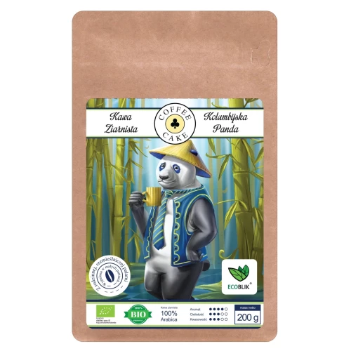 EcoBlik - Kawa ziarnista ekologiczna KOLIMBIJSKA PANDA - 200g